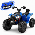 WOWEHICLE 24V 4WD Kids Ride On ATV, 800W Electric 4-Wheeler with 2 Seats, Max 5 MPH, Ages 3-8
